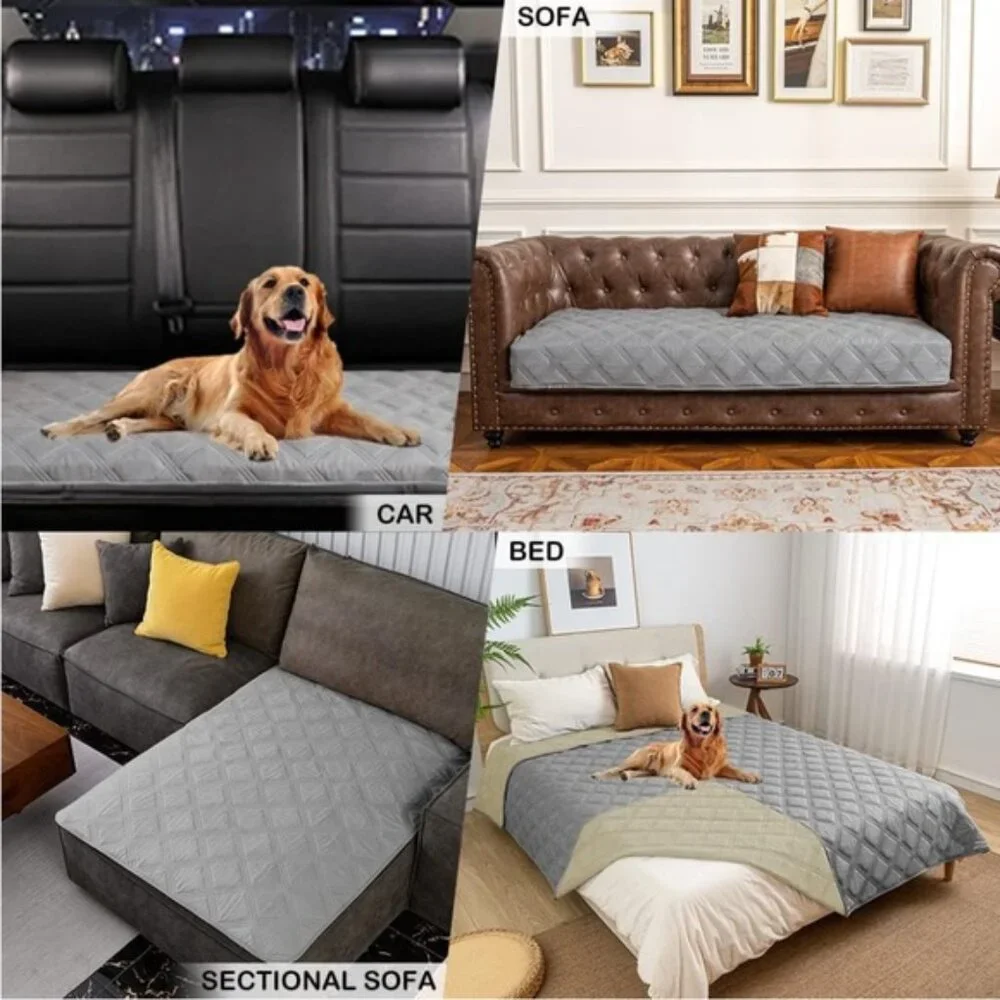SUNNYTEX Waterproof & Reversible Dog furniture cover 30x70..beige/grey(NWT)